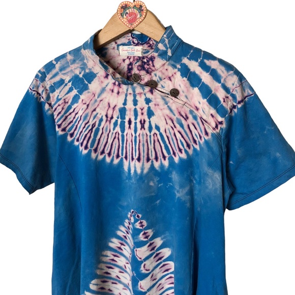 Gaerabert BOHO Queen TieDye Swing Tunic made in Thailand M/L - Picture 7 of 11
